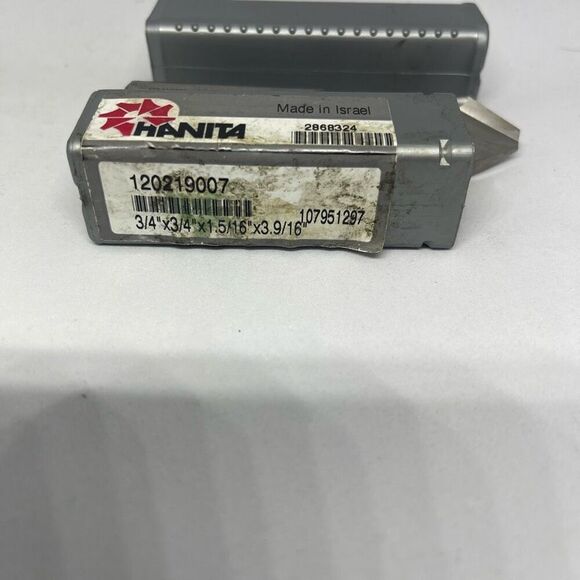 Hanita Chamfer End Mill 3/4” DIA 1 5/16” LOC 2 Flute Cobalt 1202 M-42 3/4 X 3/4 - Picture 3 of 8